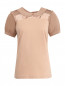Блуза с кружевной вставкой N21  –  Общий вид