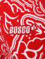 Футболка из хлопка с V-вырезом и узором BOSCO  –  Деталь1