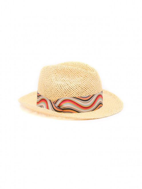 Соломенная шляпа с лентой  - Обтравка2