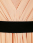 Платье с шелковой драпировкой и контрастным поясом Pianoforte  –  Деталь