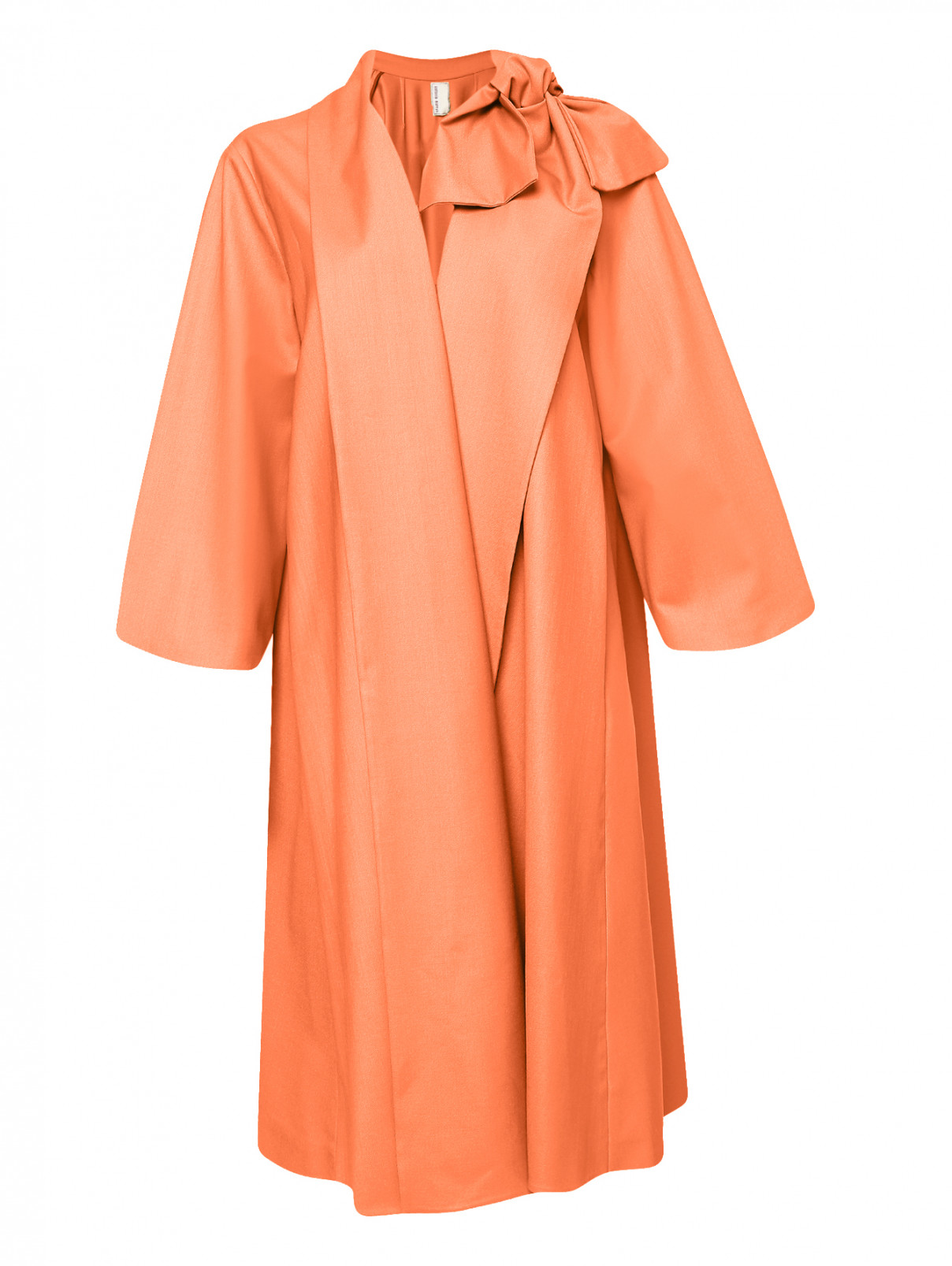 Легкое пальто из шерсти свободного кроя Antonio Marras  –  Общий вид  – Цвет:  Оранжевый