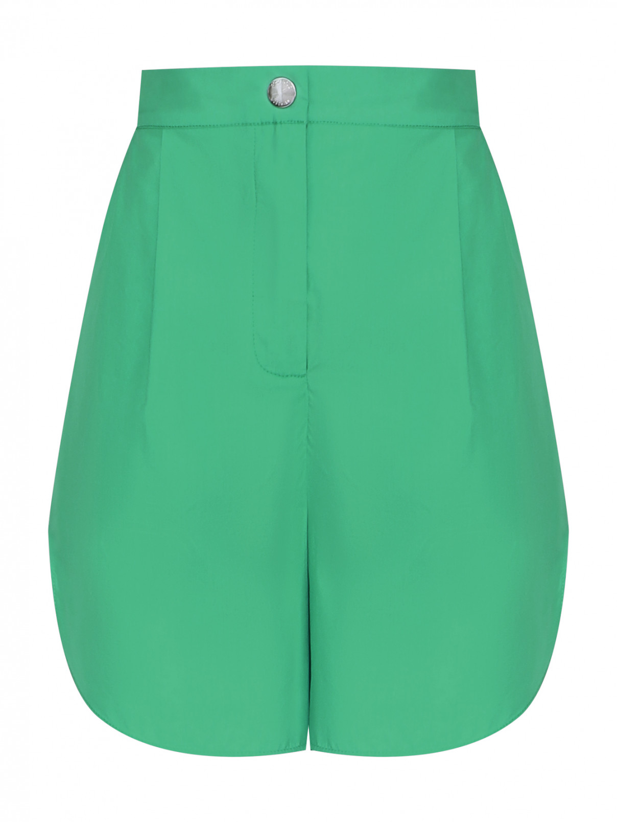 Шорты из хлопка с карманами Moschino Boutique  –  Общий вид  – Цвет:  Зеленый