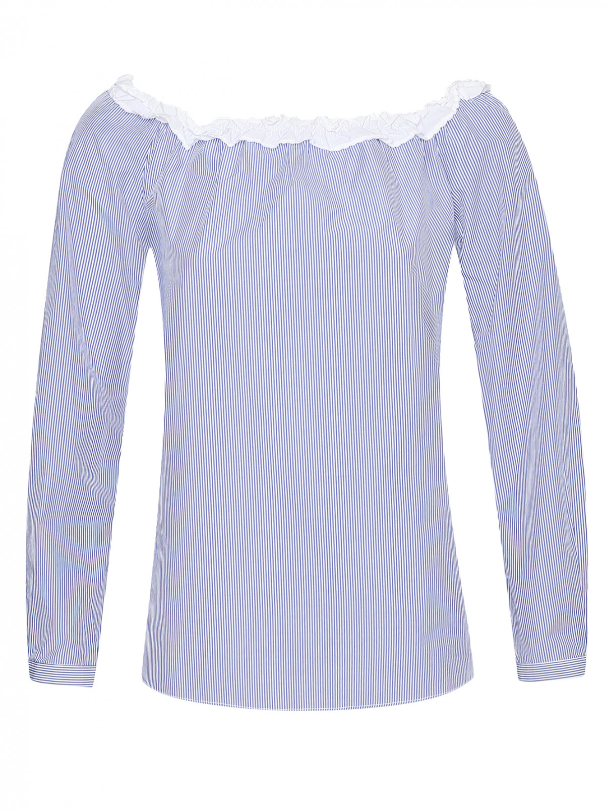 Блуза из хлопка в полоску Max&Co  –  Общий вид
