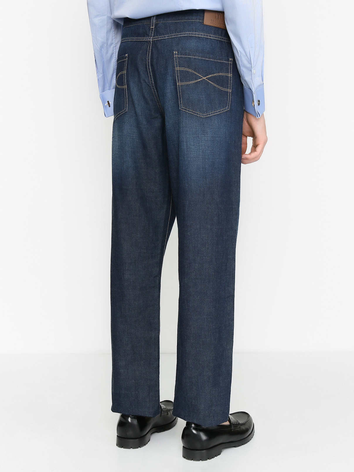 Прямые джинсы из хлопка Brunello Cucinelli  –  МодельВерхНиз1