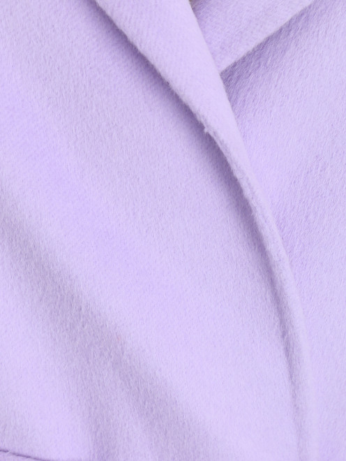 Пальто из шерсти и ангоры с накладными карманами - Деталь1