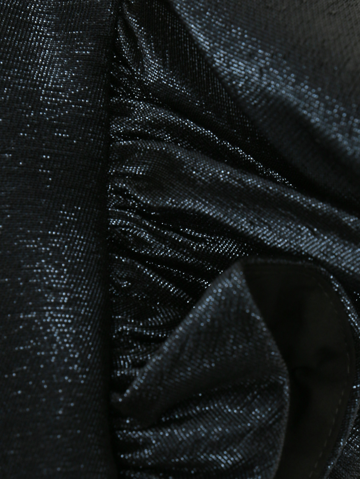 Платье с короткими рукавами и воланами Elie Saab  –  Деталь1  – Цвет:  Синий