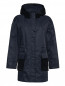 Комбинированное пальто на молнии с капюшоном Persona by Marina Rinaldi  –  Общий вид