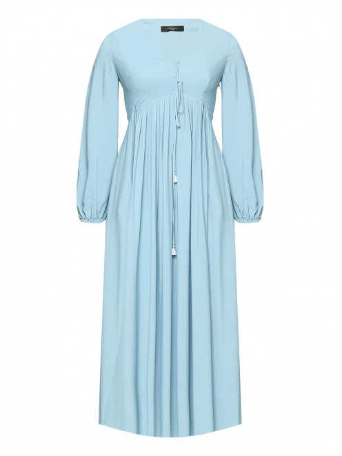 Однотонное платье-макси с V-образным вырезом Weekend Max Mara - Общий вид