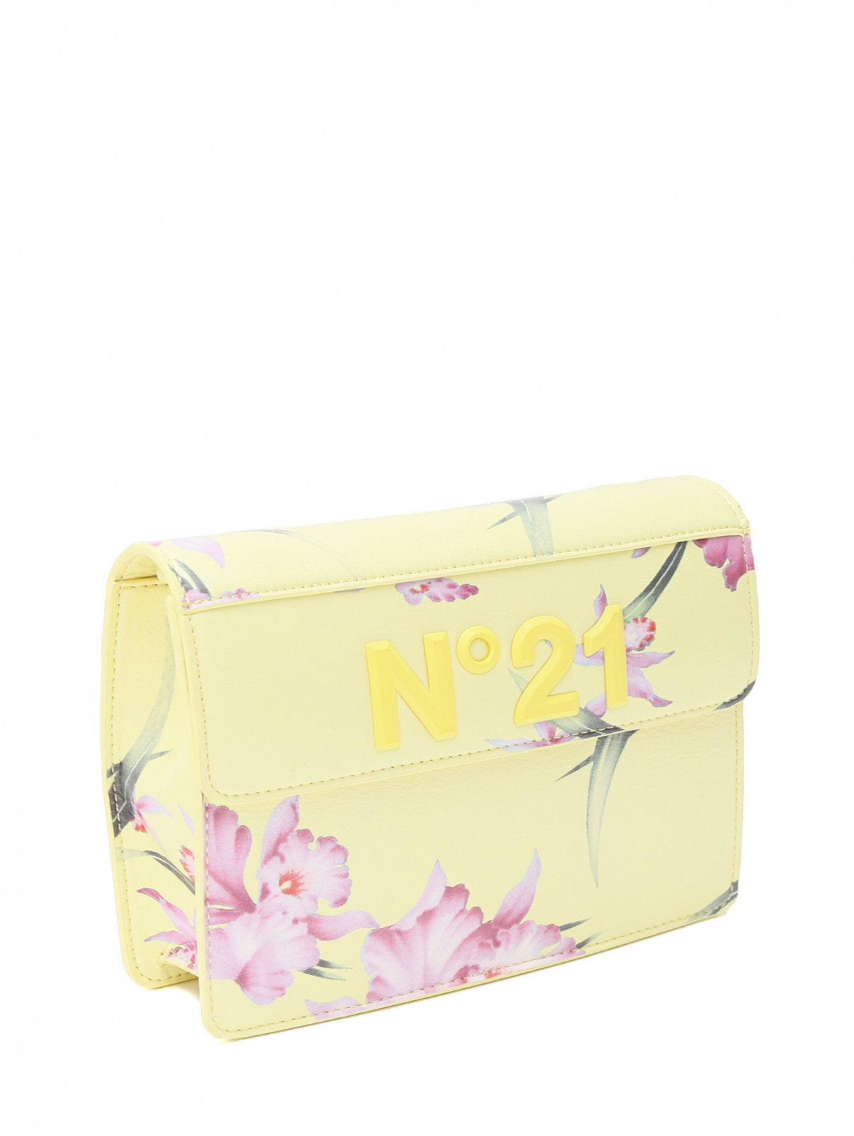 Сумка с цветочным узором и логотипом N21  –  Обтравка1  – Цвет:  Узор