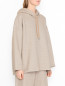 Толстовка из хлопка и вискозы с люрексом Max Mara  –  МодельВерхНиз