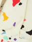 Платье из ткани с принтом ассиметричного кроя Carolina Herrera  –  Деталь