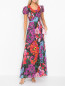 Платье с ярким цветочным узором TWINSET  –  МодельОбщийВид