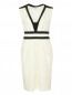Трикотажное платье-футляр с контрастной отделкой Moschino  –  Общий вид