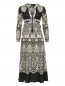 Платье из шерсти и шелка с узором Etro  –  Общий вид