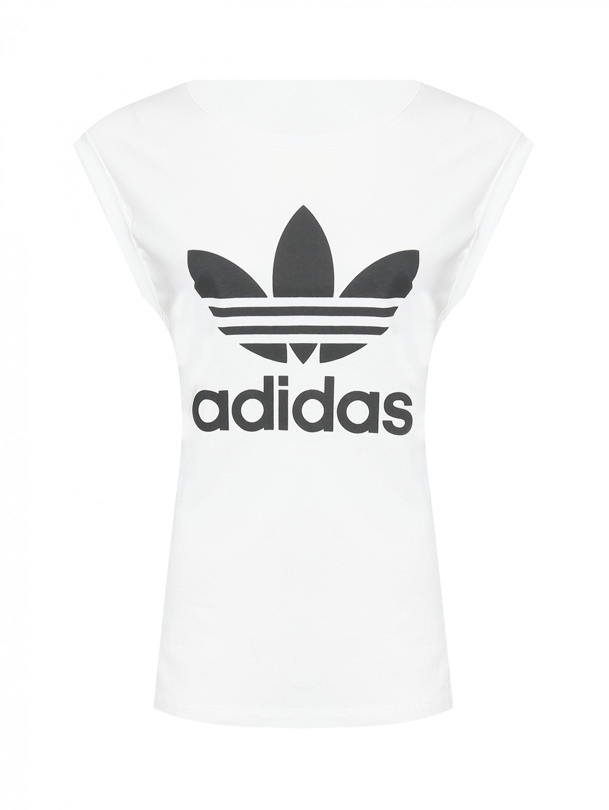 Топ из хлопка с логотипом Adidas Originals  –  Общий вид