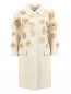 Легкое пальто изо льна с декоративной отделкой Michael Kors  –  Общий вид