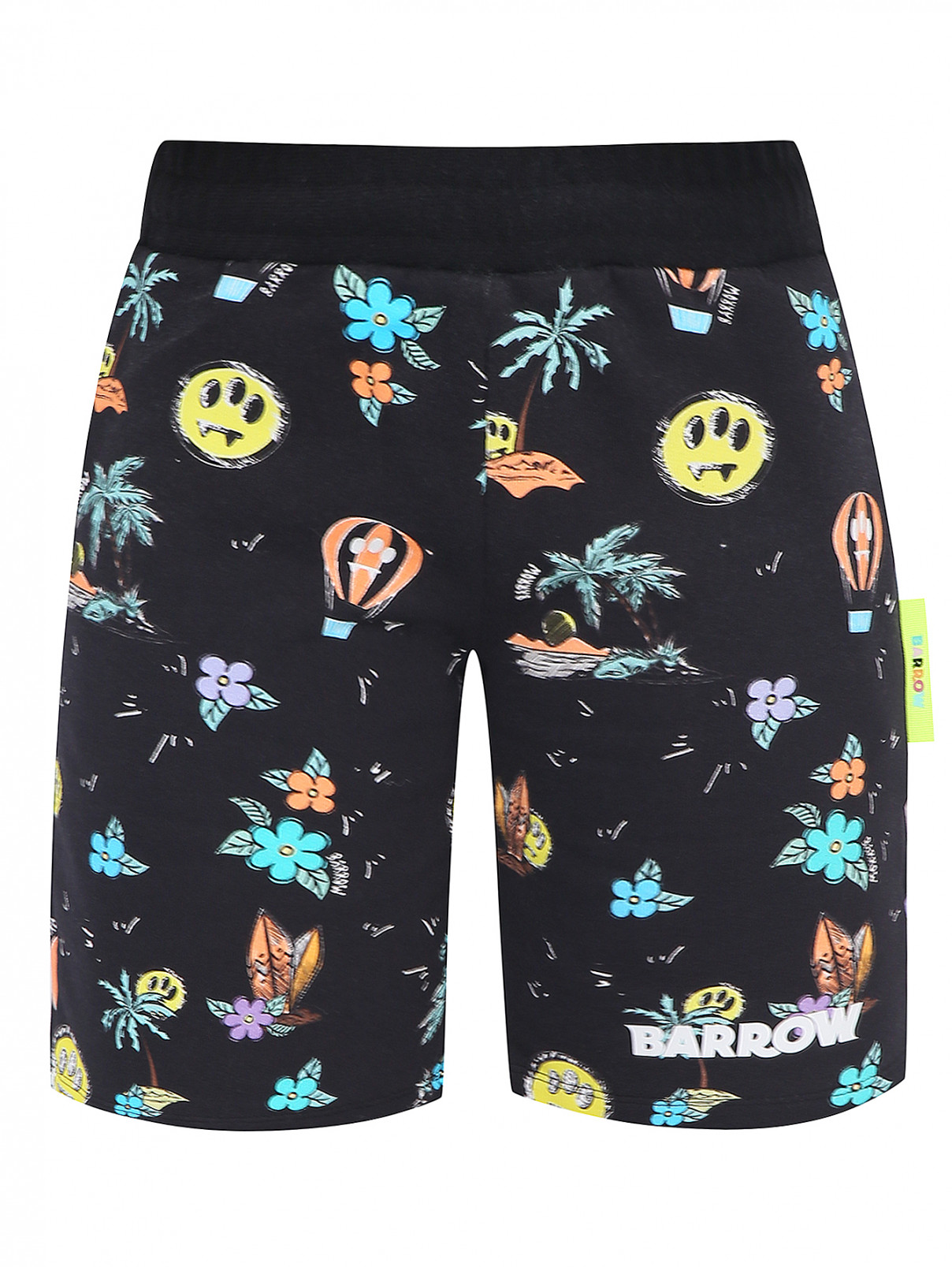 Хлопковые шорты на резинке Barrow Kids  –  Общий вид  – Цвет:  Узор
