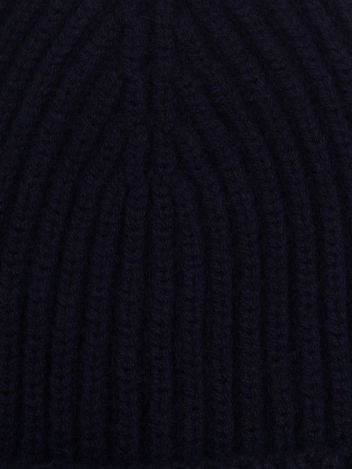Однотонная шапка из шерсти и кашемира  - Деталь1