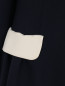 Пальто из шерсти и хлопка с декоративной отделкой Moschino  –  Деталь1