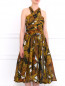 Платье из шелка с узором Donna Karan  –  Модель Верх-Низ