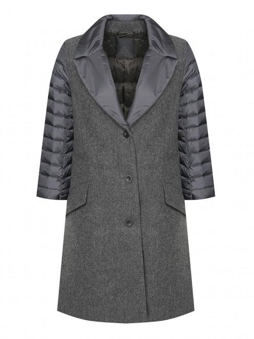 Комбинированное пальто на пуговицах Tatras - Общий вид