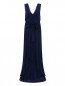 Платье из шелка с драпировкой и декором Alberta Ferretti  –  Общий вид