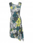 Платье из хлопка и шелка с цветочным узором Paul Smith  –  Общий вид