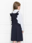 Платье из шерсти с оборками Aletta Couture  –  Модель Верх-Низ1