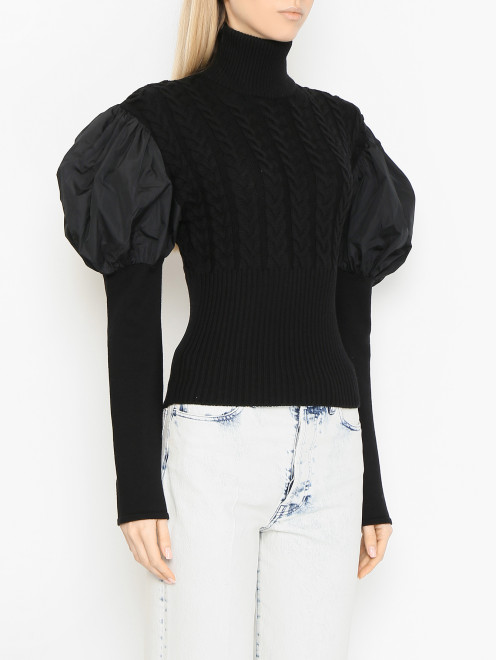 Свитер комбинированной вязки Max Mara - МодельВерхНиз