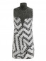 Платье-футляр из шерсти с абстрактным узором Kenzo  –  Общий вид