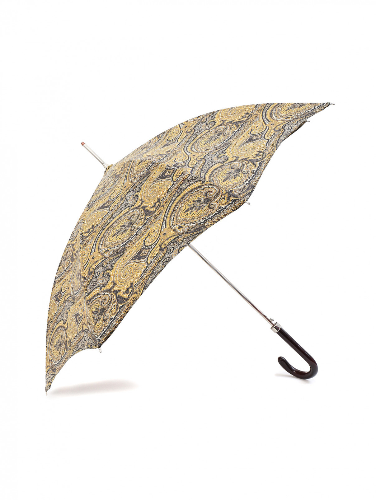 Зонт-трость с принтом пейсли Etro  –  Общий вид  – Цвет:  Зеленый
