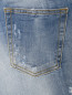 Укороченные джинсы с потертостями Ice Play  –  Деталь