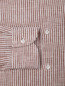 Рубашка из льна с узором полоска Isaia  –  Деталь