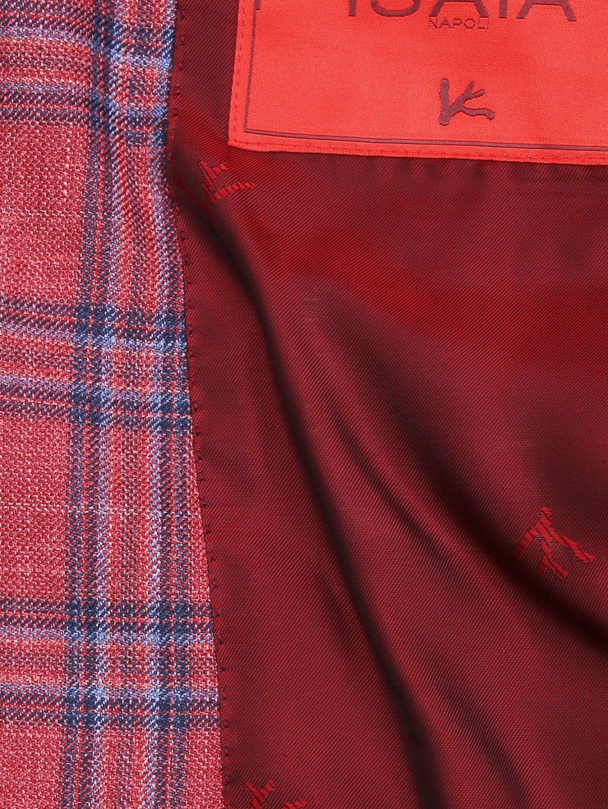 Однобортный пиджак с узором Isaia  –  Деталь2  – Цвет:  Узор