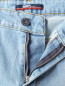 Прямые джинсы из светлого денима с потертостями BOSCO  –  Деталь1