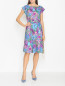 Платье из хлопка с цветочным узором Weekend Max Mara  –  МодельОбщийВид