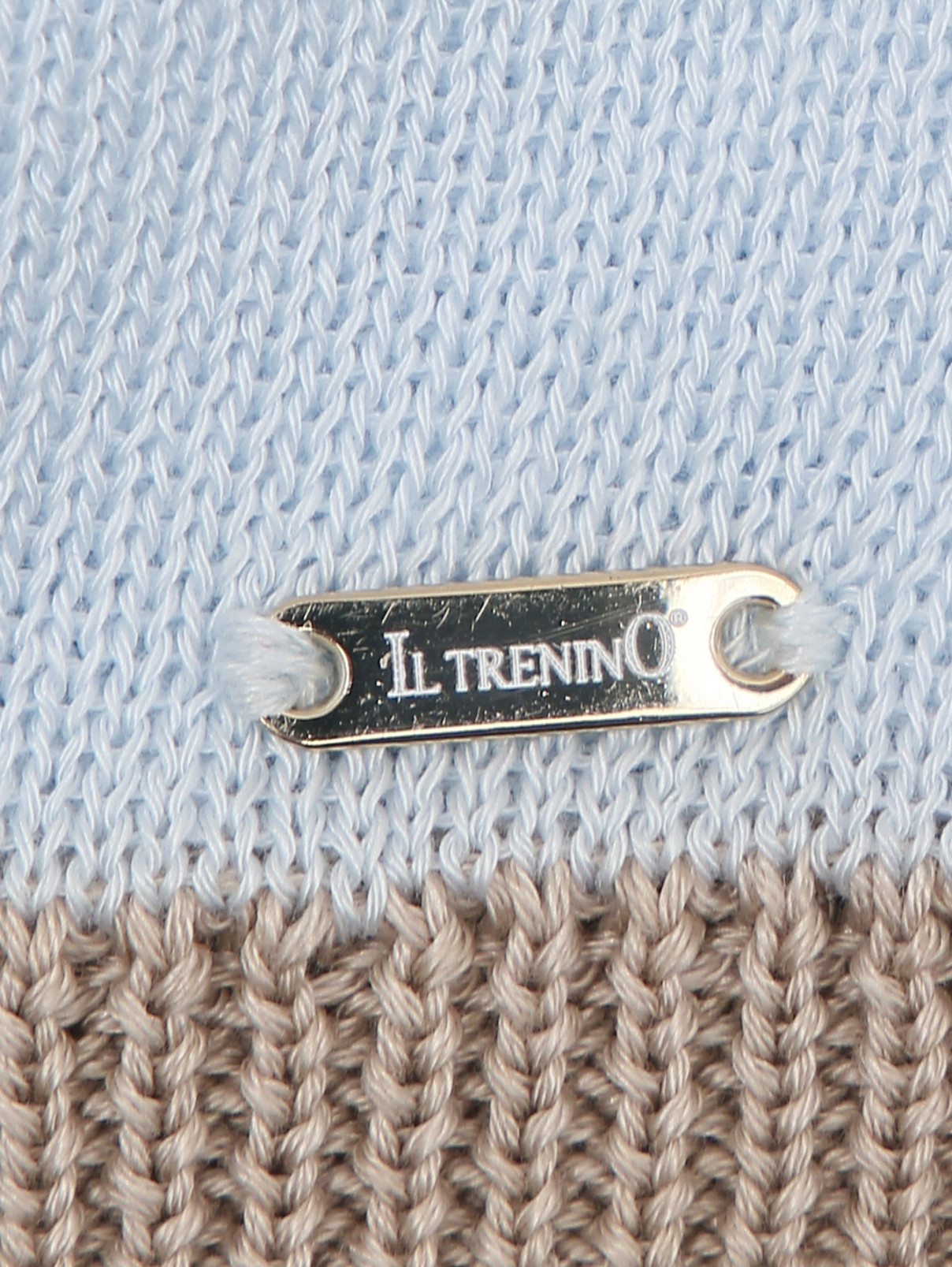 Шапка из хлопка с ушками IL Trenino  –  Деталь1  – Цвет:  Синий