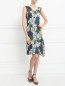 Платье из хлопка и шелка с цветочным узором Paul Smith  –  Модель Общий вид