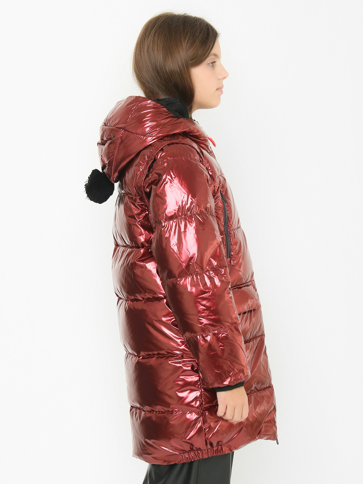 Пуховое пальто металлик Ai Riders  –  МодельВерхНиз2  – Цвет:  Металлик