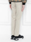 Хлопковые брюки с поясом Daniele Alessandrini  –  МодельВерхНиз1