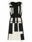 Платье-футляр из шерсти с контрастными вставками Isola Marras  –  Общий вид