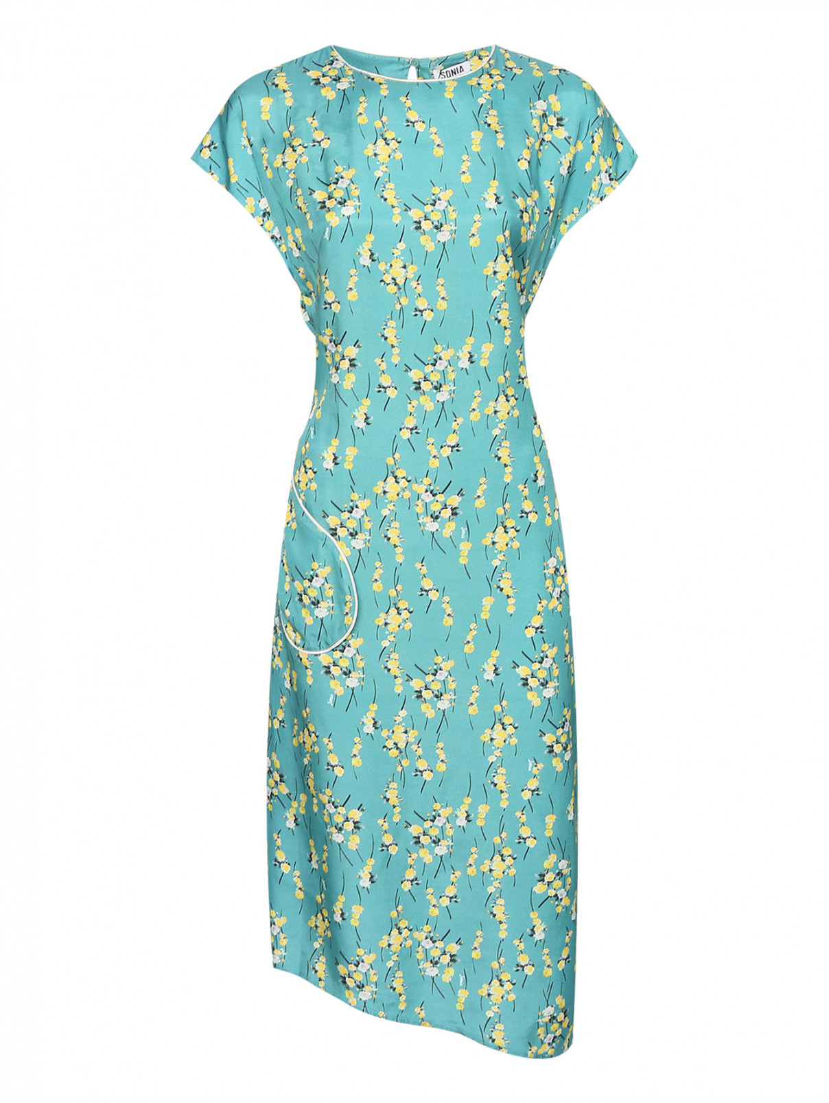 Платье с накладным карманом Sonia Rykiel  –  Общий вид  – Цвет:  Мультиколор