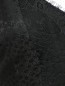 Шелковое платье свободного кроя с нижней комбинацией и кружевными аппликациями Joseph  –  Деталь