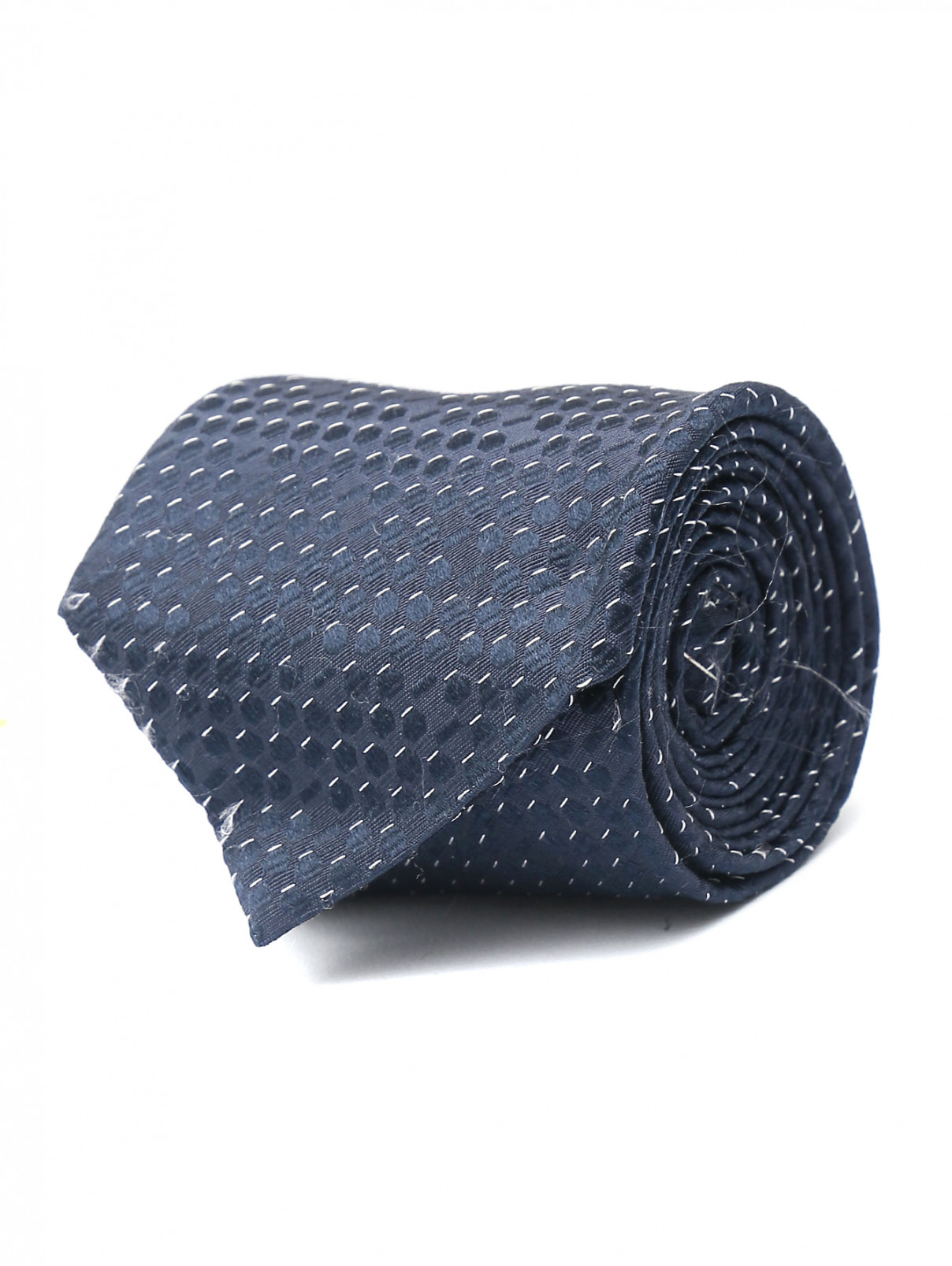 Галстук из шелка с узором Joop  –  Общий вид  – Цвет:  Синий