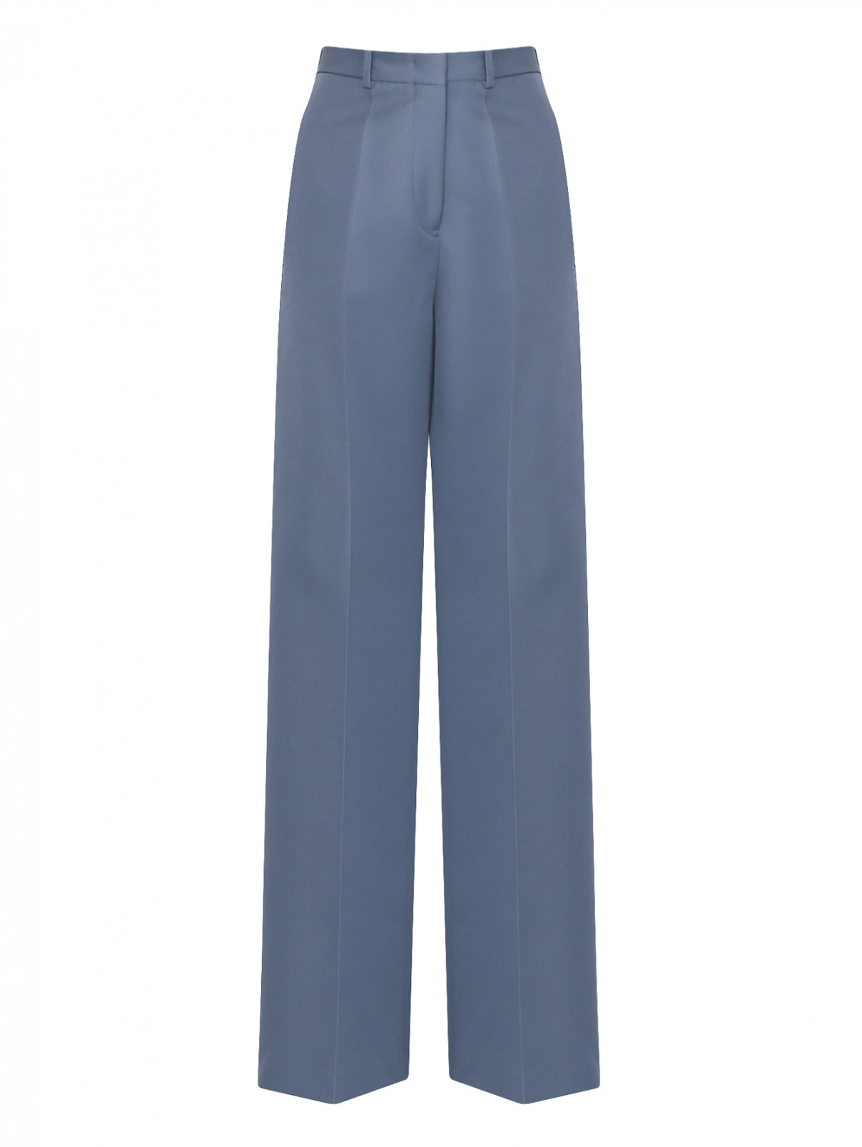 Широкие брюки с карманами Jil Sander  –  Общий вид  – Цвет:  Серый