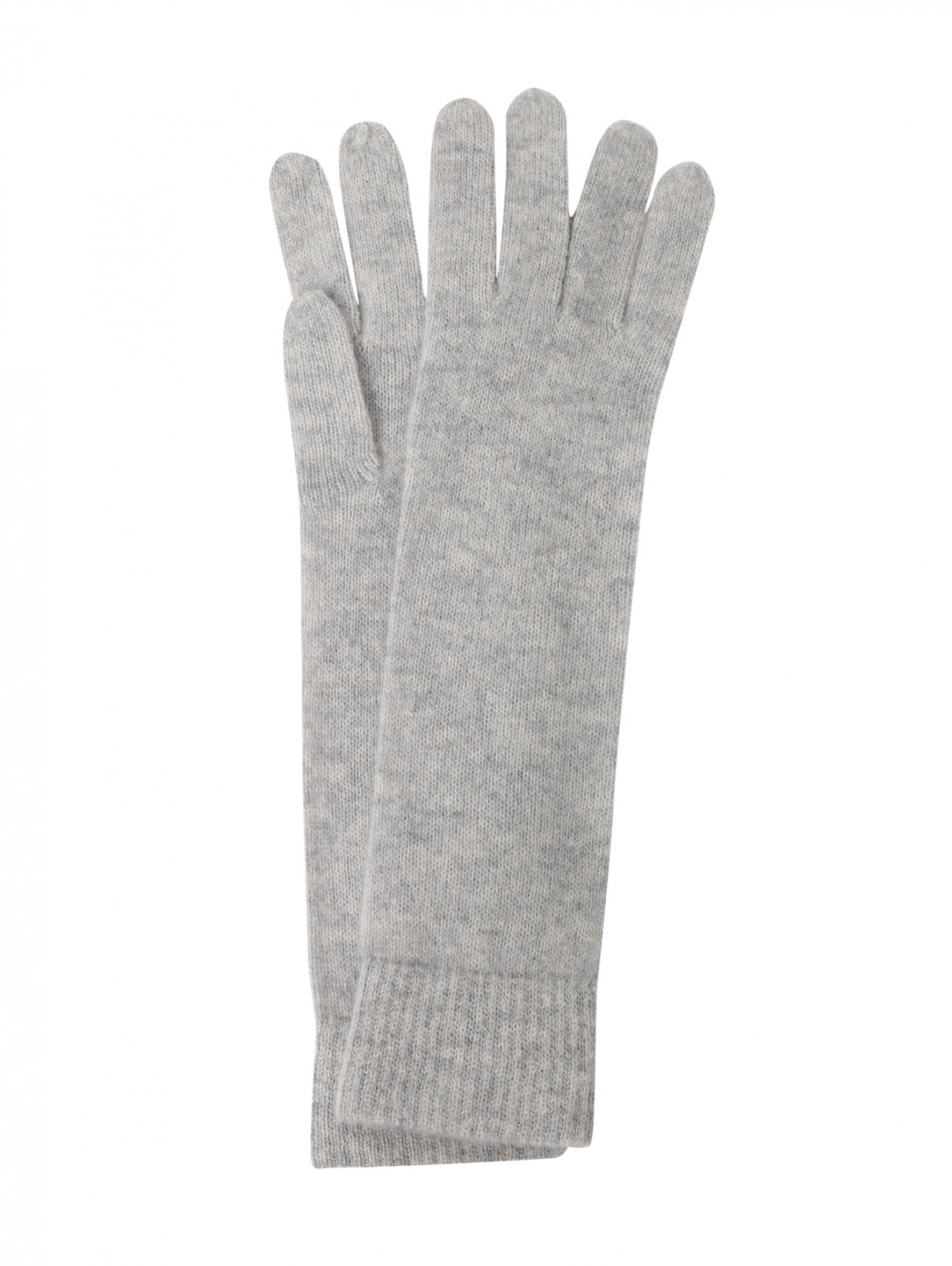 Трикотажные перчатки из кашемира Weekend Max Mara  –  Общий вид  – Цвет:  Серый