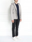 Пиджак однобортный из хлопка с капюшоном Jil Sander  –  Модель Общий вид