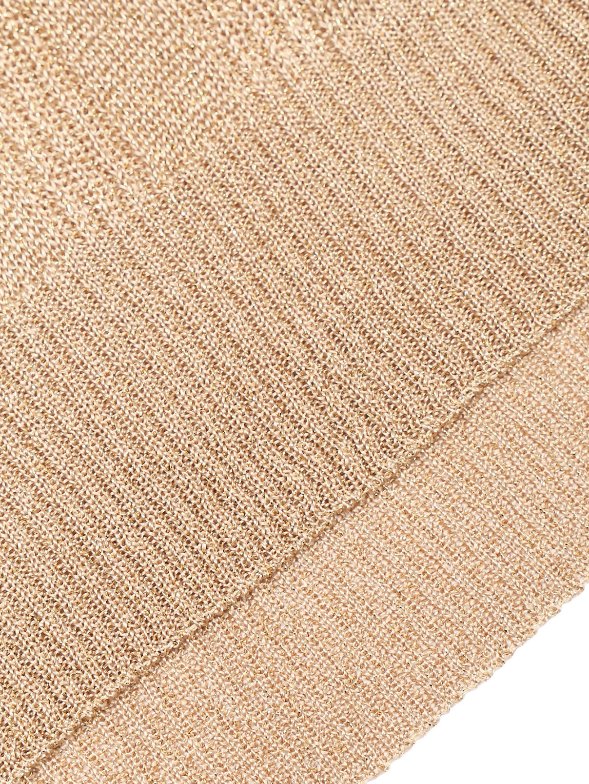Трикотажный топ без рукавов Weekend Max Mara  –  Деталь  – Цвет:  Золотой