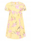 Платье из вискозы с цветочным узором N21  –  Общий вид