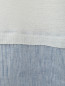 Удлиненный джемпер из льна с контрастной вставкой Voyage by Marina Rinaldi  –  Деталь